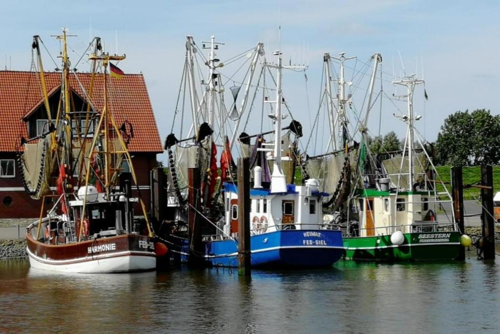 Вилла Am Kutterhafen 3 - Pier 3 Fedderwardersiel Экстерьер фото